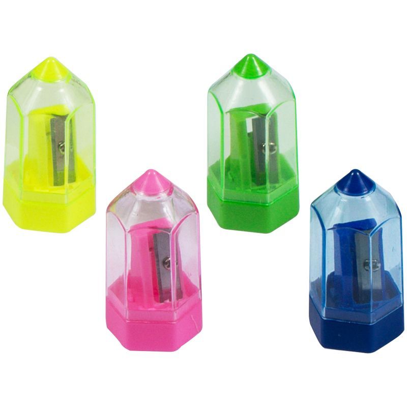 Точилка пластиковая ArtSpace "Карандаш" 1 отверстие, контейнер, ассорти КИТАЙ ArtSpace Спейс 10702070/120225/5059649/1 ТНВЭД 8214100000