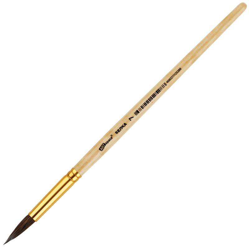 Кисть белка, ArtSpace, круглая №07, пакет, европодвес КИТАЙ ArtSpace Спейс 10702070/131124/5124623/1 ТНВЭД 9603301000