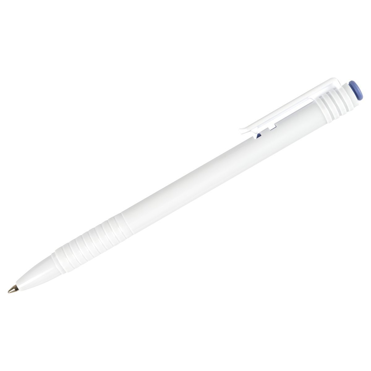 Ручка шариковая автоматическая СТАММ "500" синяя,0,7мм, белый корпус РОССИЯ СТАММ СТАММ  ТНВЭД 9608101000