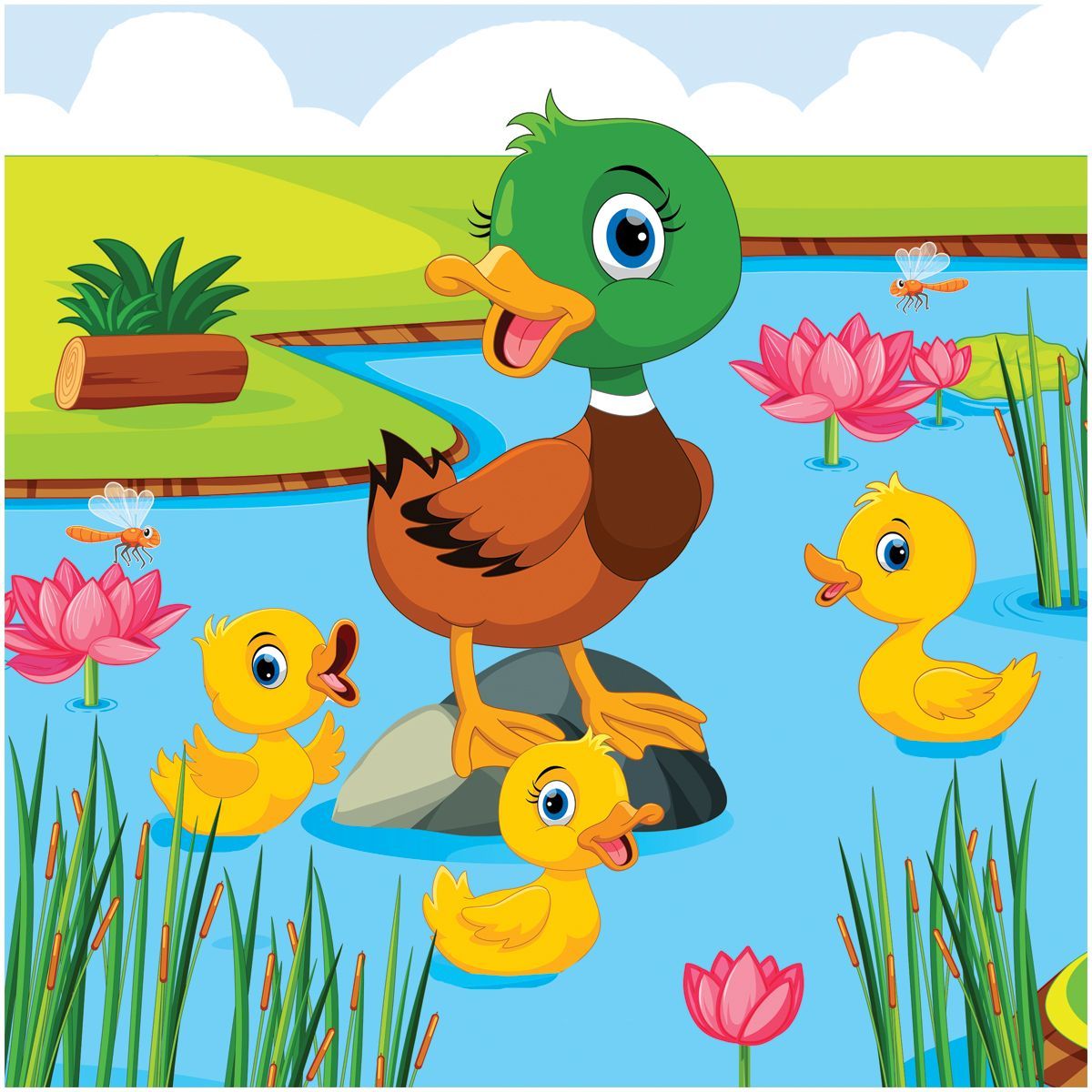 Пазл  16 эл. Maxi ТРИ СОВЫ "Утята в пруду"РОССИЯ ТРИ СОВЫ ТРИ СОВЫ  ТНВЭД 9503006900