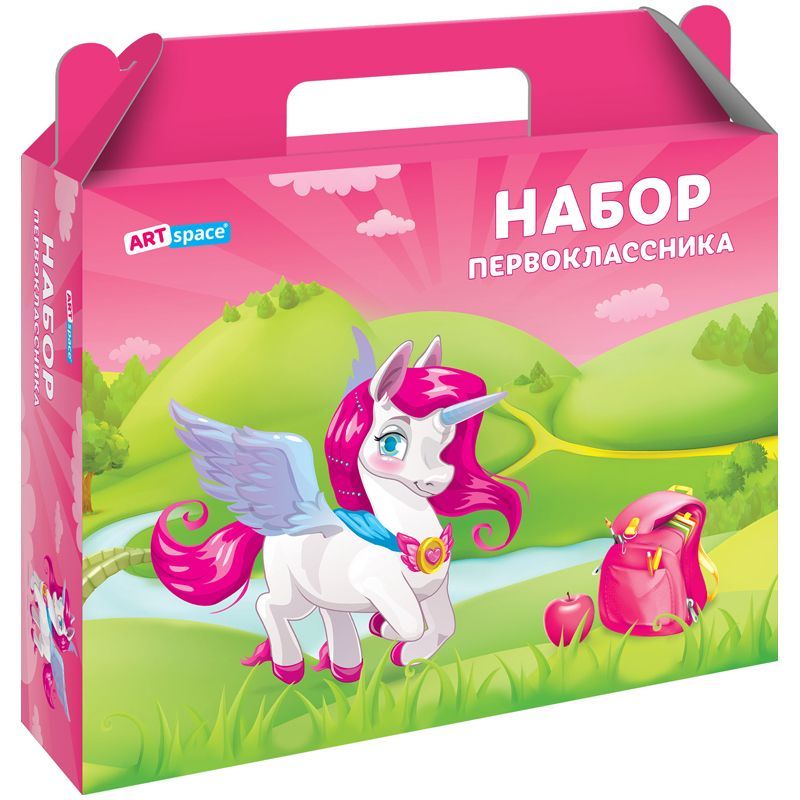 Короб "Набор первоклассника. Единорог" ArtSpace, без наполнения Короб "Набор первоклассника. Единорог" ArtSpace, без наполнения