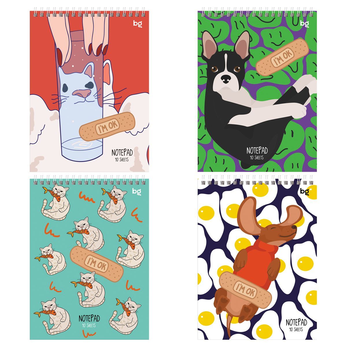 Блокнот А5 40л. на гребне BG "Такие смешные"РОССИЯ BG БиДжи  ТНВЭД 4820103000