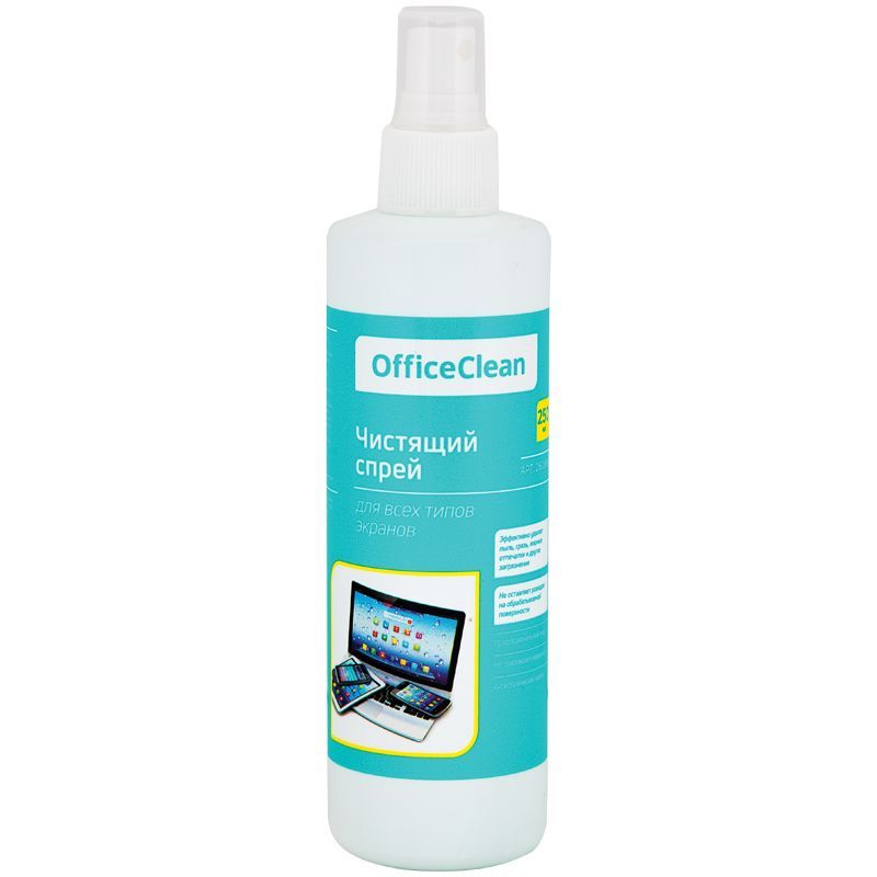 Спрей чистящий для экранов OfficeClean, универсальный, 250мл РОССИЯ OfficeClean OfficeClean  ТНВЭД 3402490000