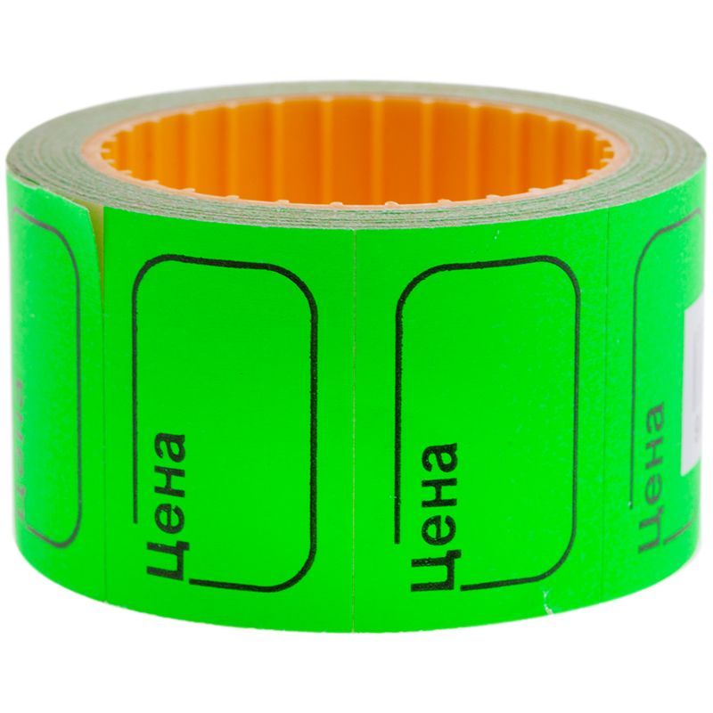 Ценник малый OfficeSpace, 30*20мм, зеленый, 200шт./рулон КИТАЙ OfficeSpace Спейс 10702070/100124/3012084/1 ТНВЭД 4821101000