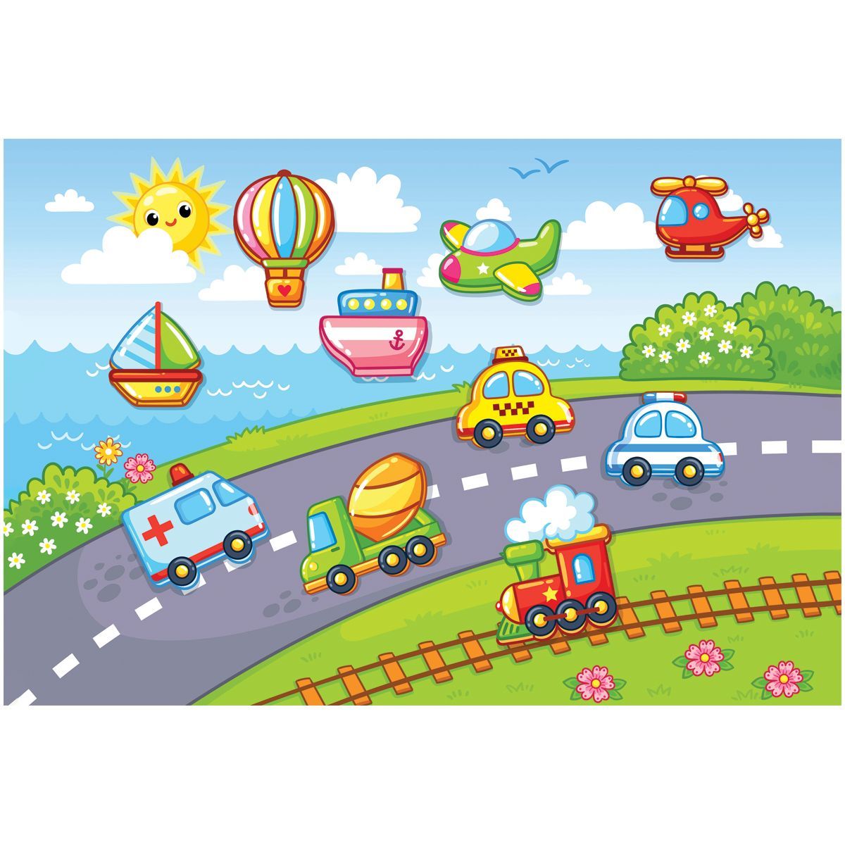 Пазл  24 эл. Maxi ТРИ СОВЫ "Транспорт"РОССИЯ ТРИ СОВЫ ТРИ СОВЫ  ТНВЭД 9503006900