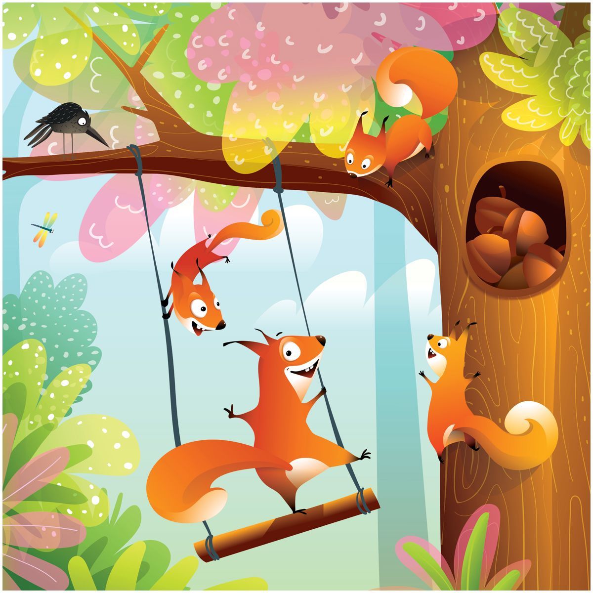 Пазл  16 эл. Maxi ТРИ СОВЫ "Веселые бельчата"РОССИЯ ТРИ СОВЫ ТРИ СОВЫ  ТНВЭД 9503006900