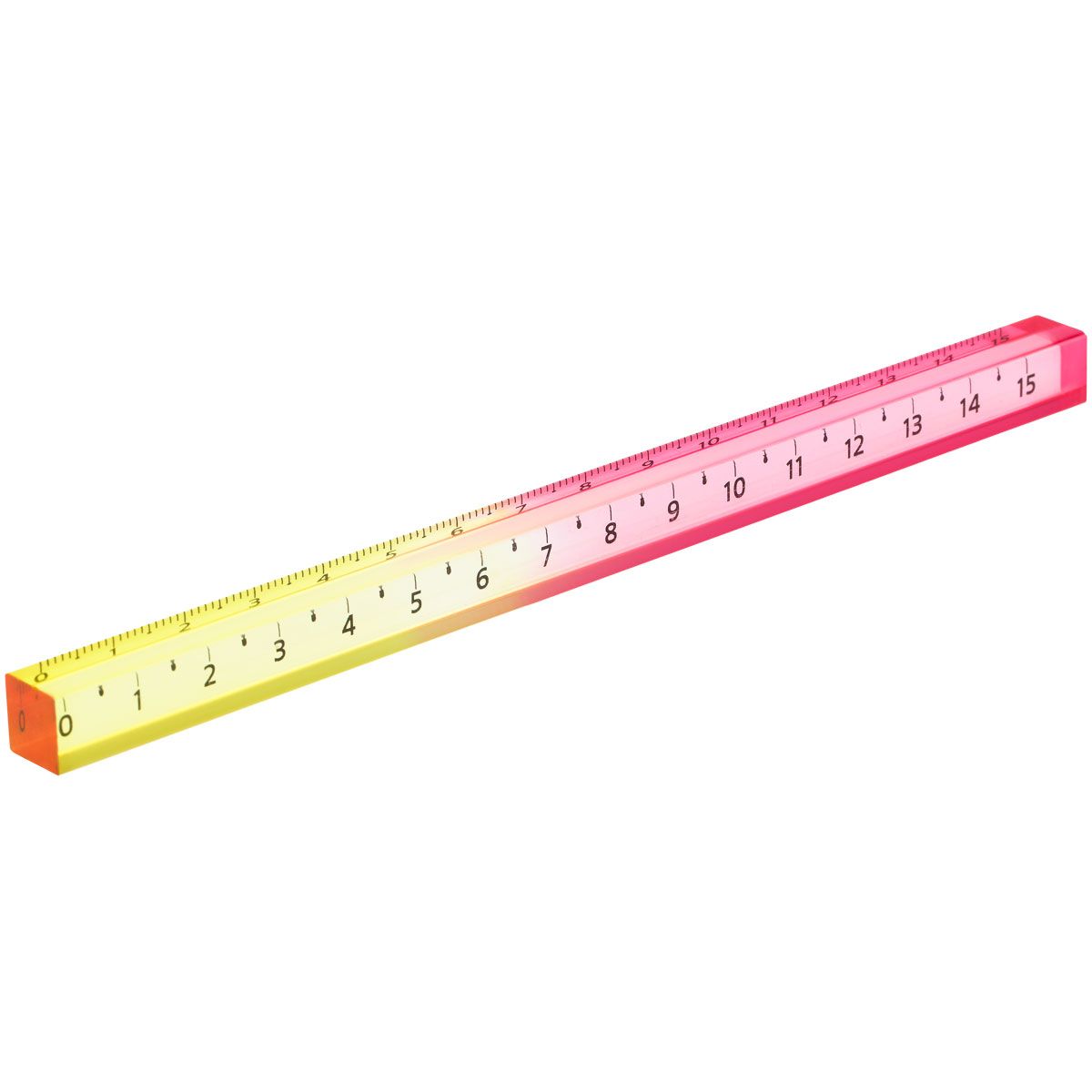 Линейка 15см СТАММ, пластиковая, четырехгранная, розовый/желтый градиент, европодвес КИТАЙ СТАММ СТАММ 10702070/060125/5004135/1 ТНВЭД 9017801000