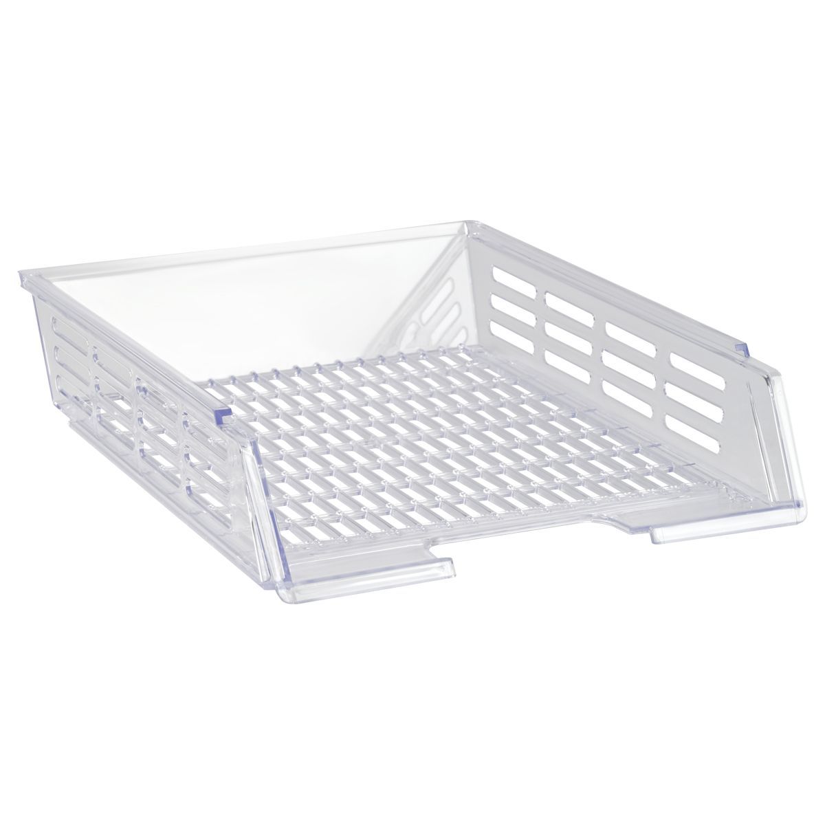 Лоток для бумаг горизонтальный СТАММ "XXL", прозрачный РОССИЯ СТАММ СТАММ  ТНВЭД 3926100000