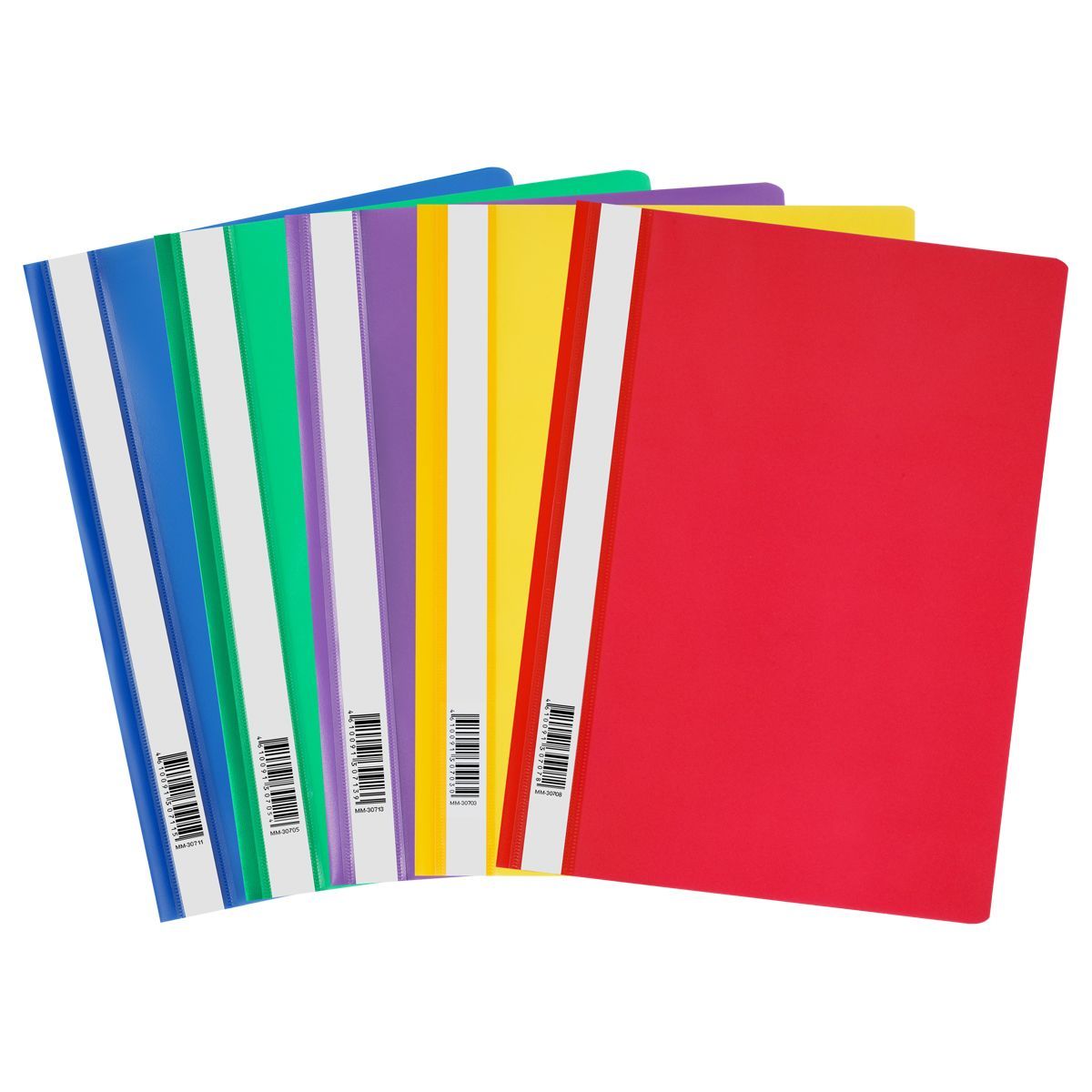 Папка-скоросшиватель пластик. СТАММ А4, 120мкм, ассорти с прозр. верхом РОССИЯ СТАММ СТАММ  ТНВЭД 3926100000