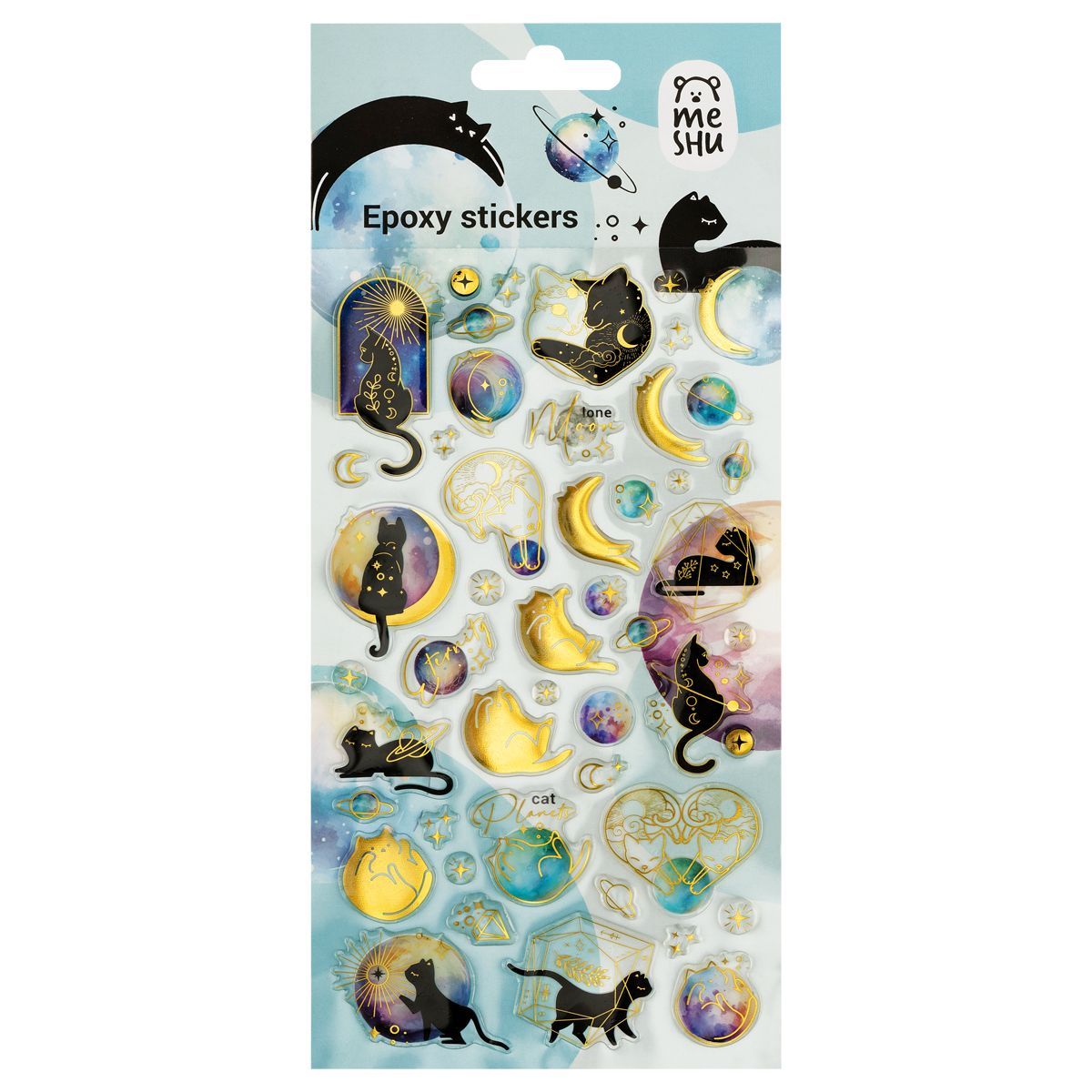 Наклейки гелевые MESHU "Rainbow unicorn", 10*23 см, с блестками, пакет европодвес КИТАЙ MESHU MESHU 10131010/140524/3119145/1 ТНВЭД 4911990000