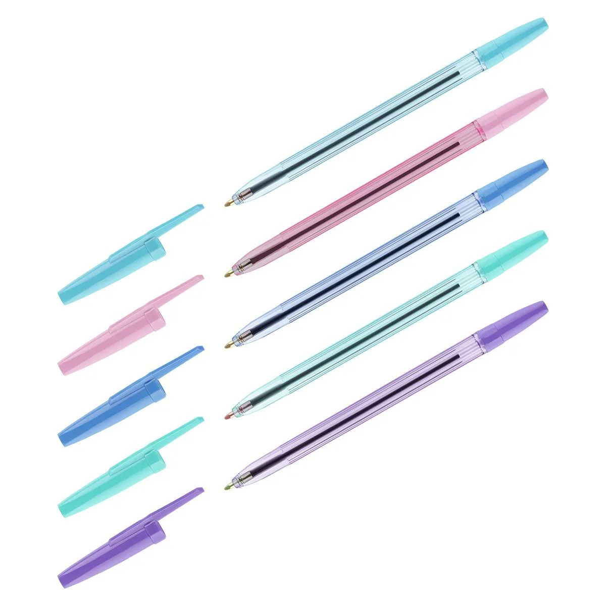 Ручка шариковая СТАММ "Оптима" синяя, 1,0мм, пастель микс РОССИЯ СТАММ СТАММ  ТНВЭД 9608101000